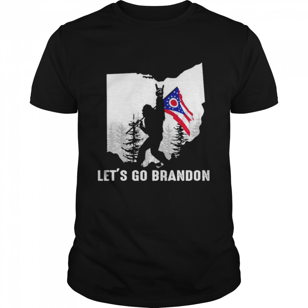 Ohio America Bigfoot Let’s Go Brandon  Classic Men's T-shirt