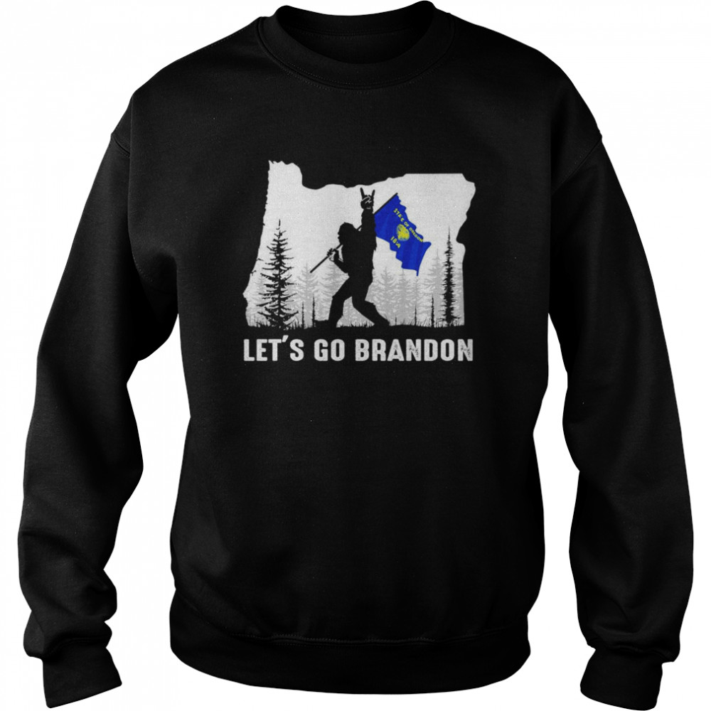 Oregon America Bigfoot Let’s Go Brandon  Unisex Sweatshirt