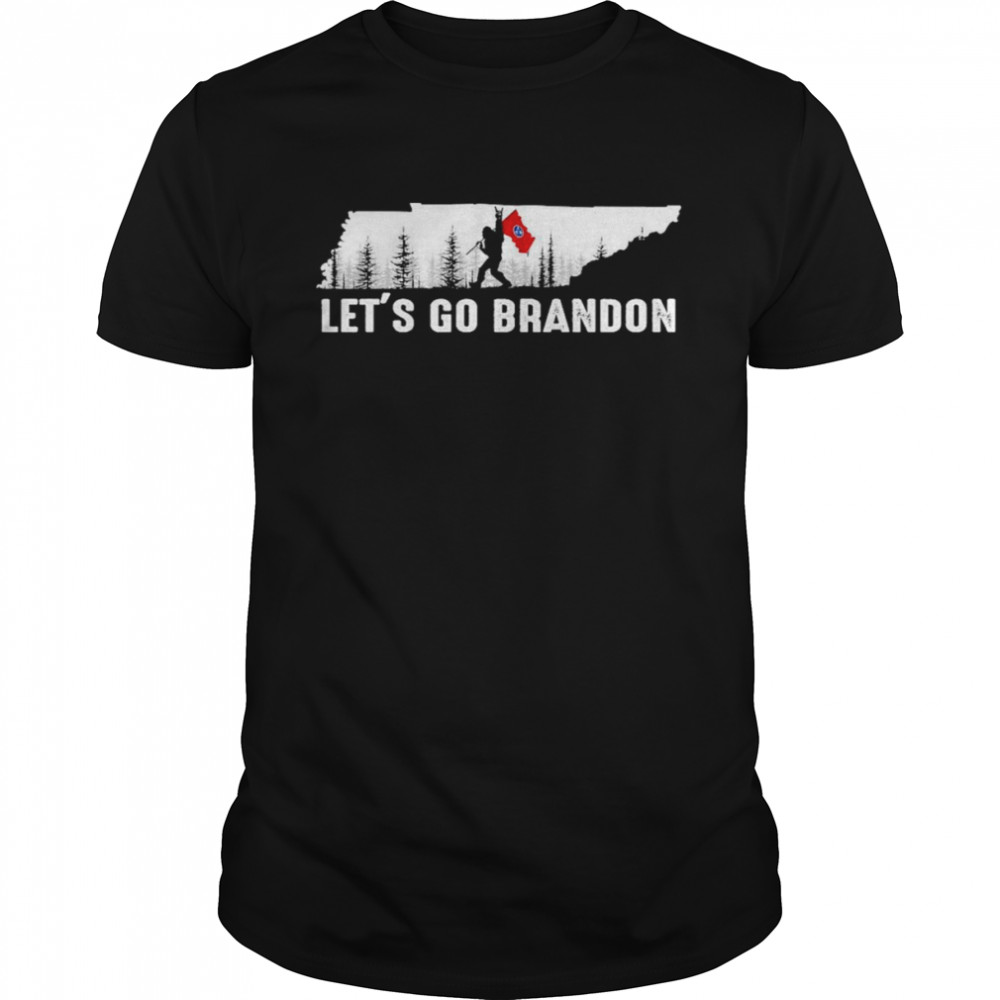 Tennessee America Bigfoot Let’s Go Brandon  Classic Men's T-shirt