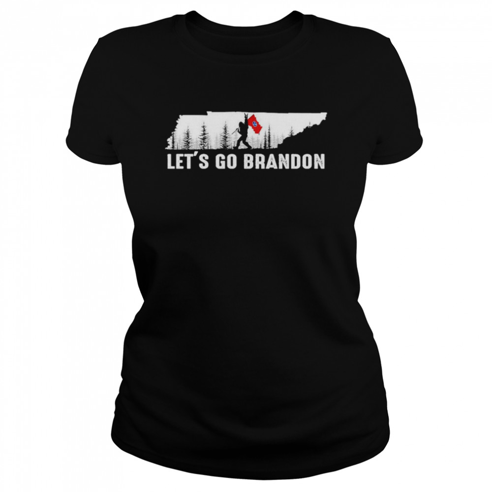 Tennessee America Bigfoot Let’s Go Brandon  Classic Women's T-shirt