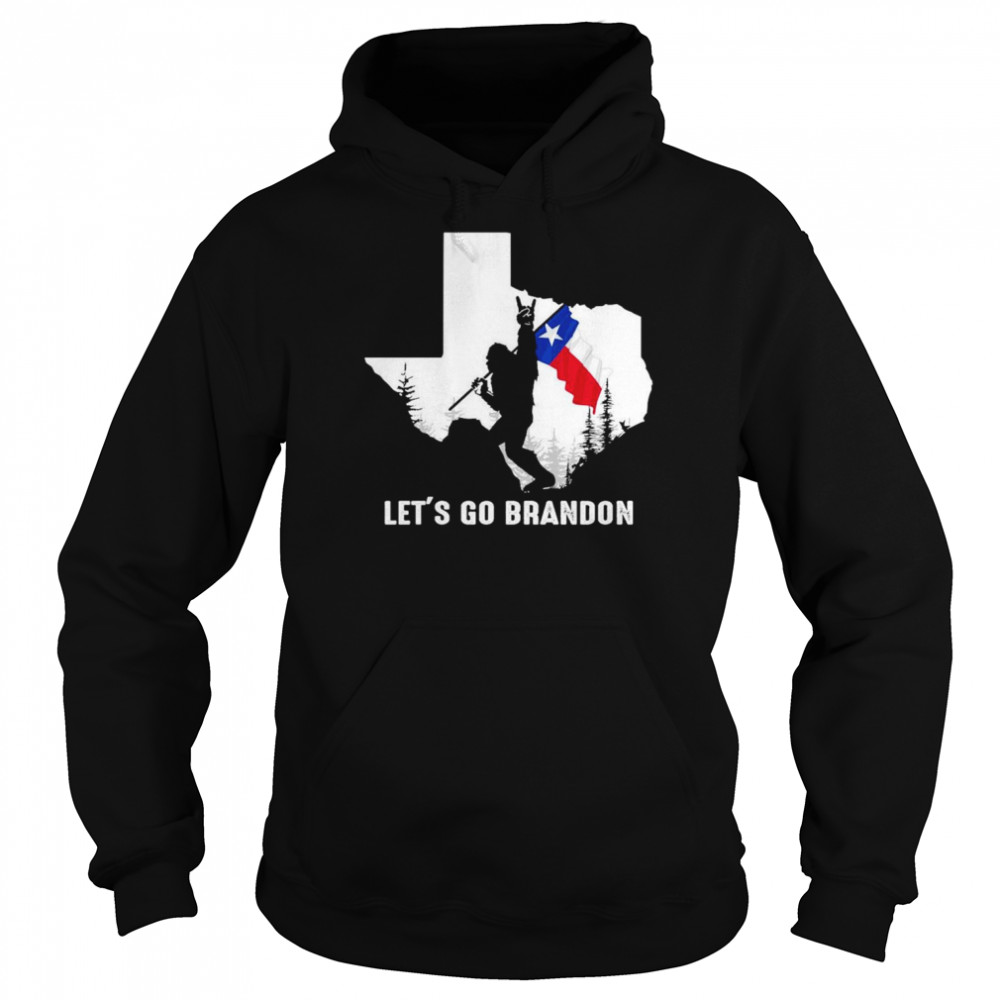 Texas America Bigfoot Let’s Go Brandon  Unisex Hoodie