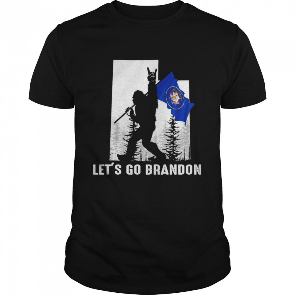Utah America Bigfoot Let’s Go Brandon  Classic Men's T-shirt