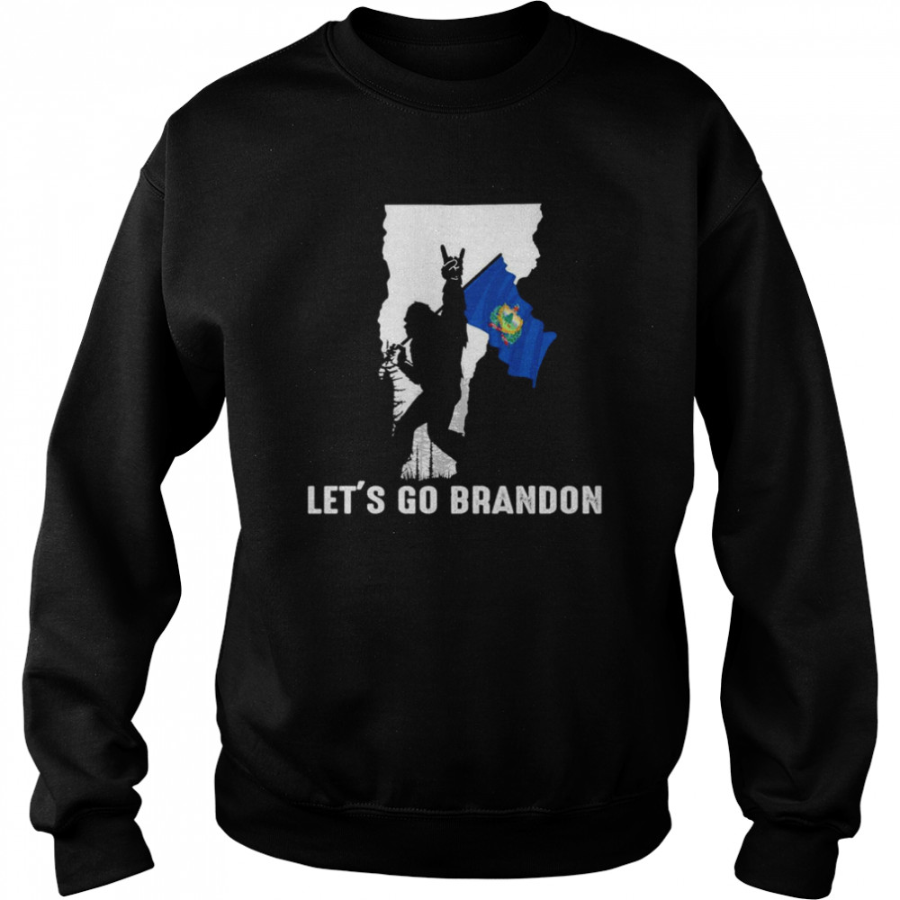 Vermont America Bigfoot Let’s Go Brandon  Unisex Sweatshirt