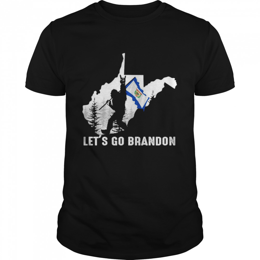 West Virginia America Bigfoot Let’s Go Brandon  Classic Men's T-shirt