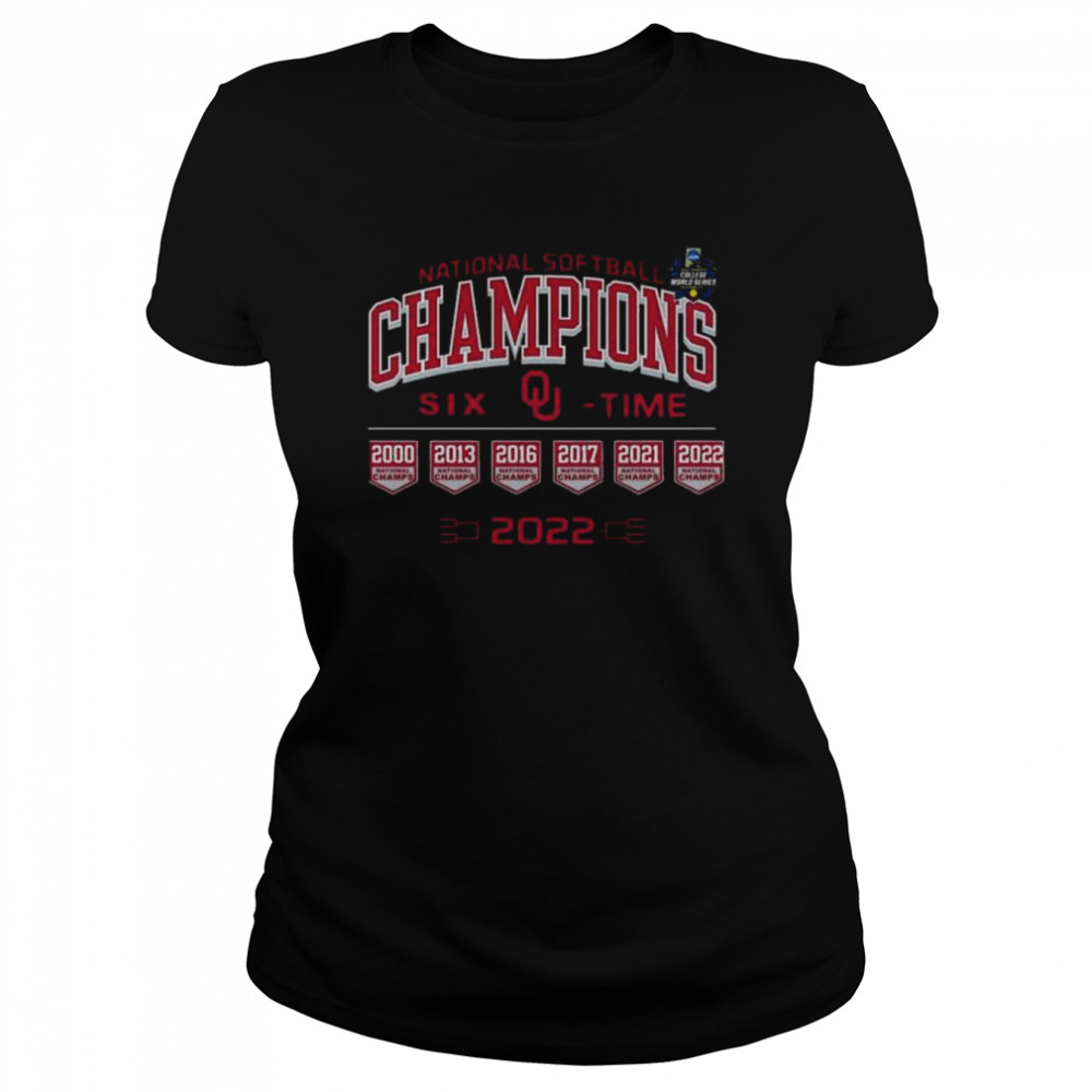 2022 ncaa softball national champions oklahoma sooners shirt Classic Women's T-shirt