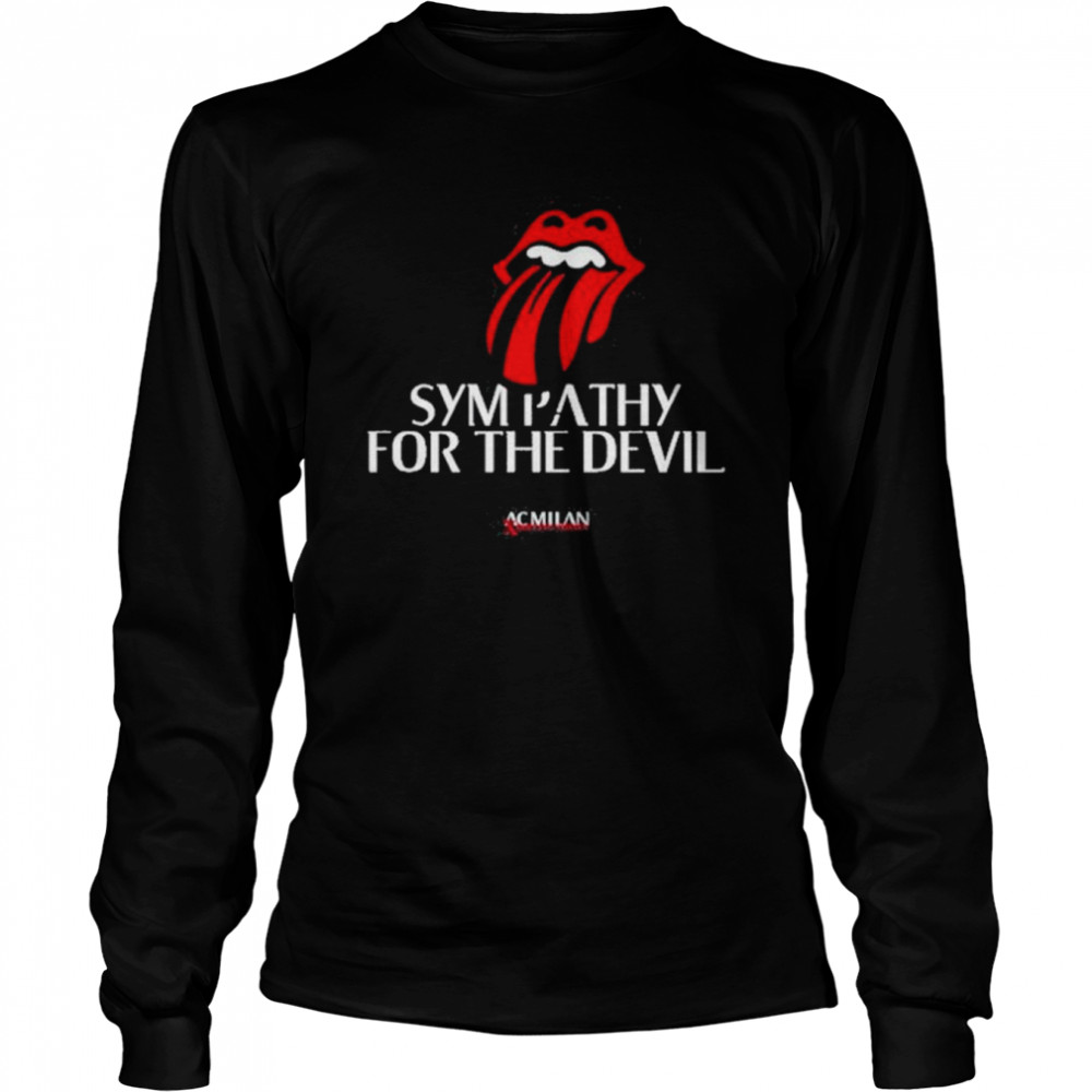 Awesome stones X Ac Milan The Rolling Stones T- Long Sleeved T-shirt