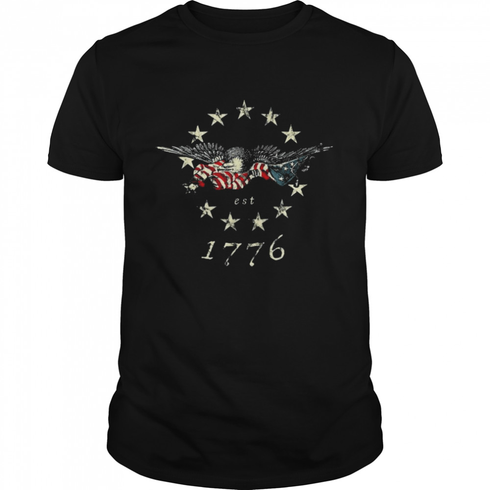 Bald Eagle Flag Vintage 1776 Shirt