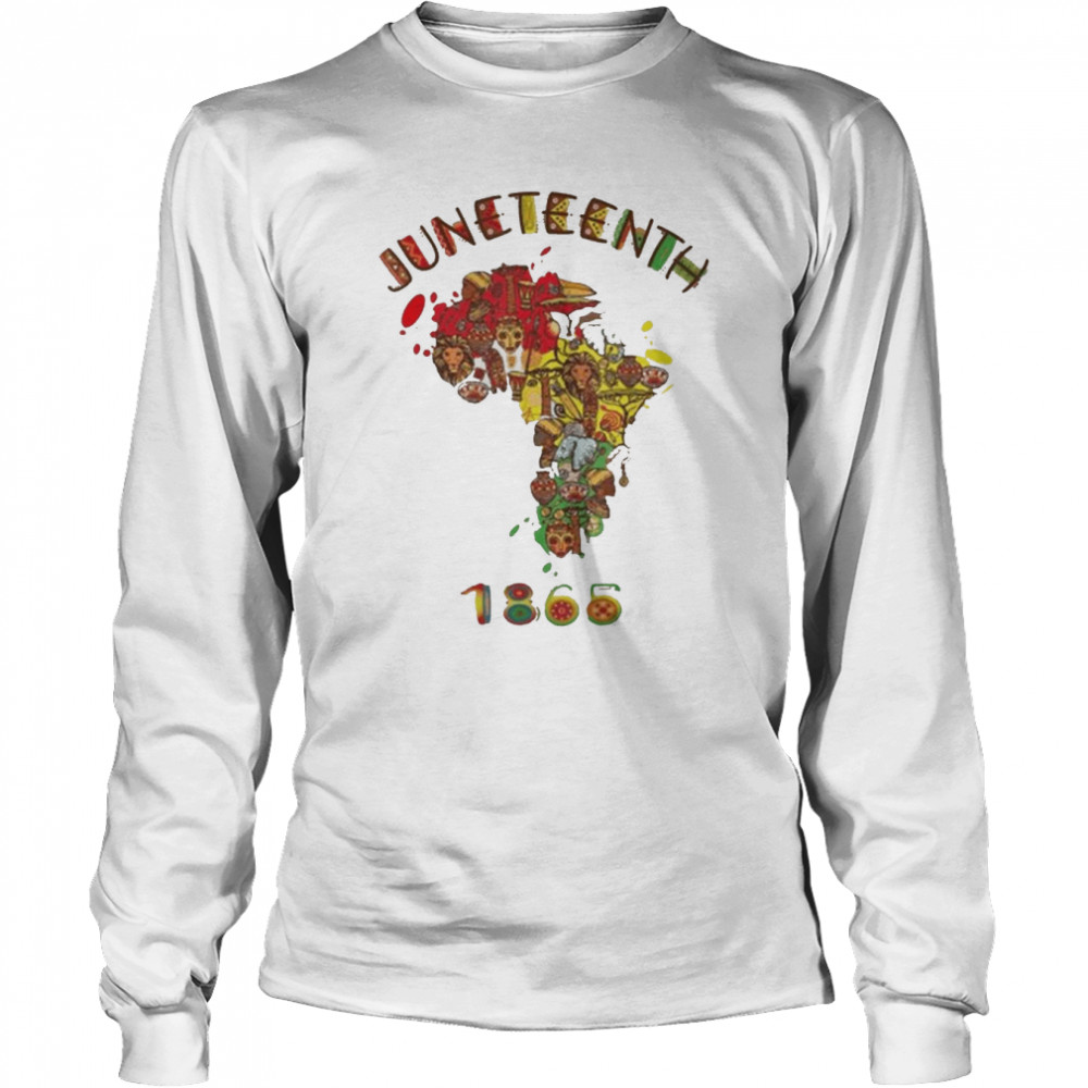 Celebrate Juneteenth 1865 African American Black Pride  Long Sleeved T-shirt