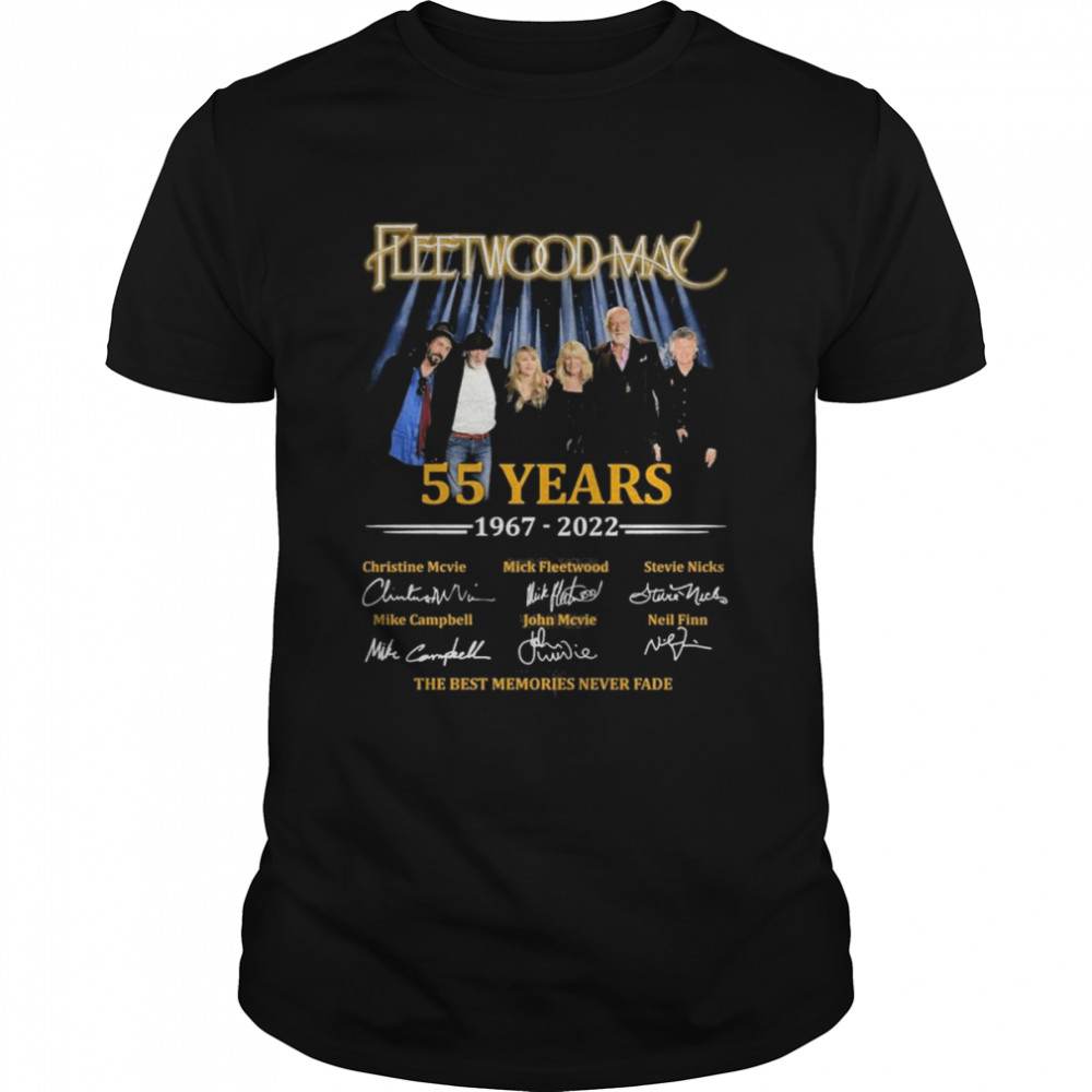 Fleetwood Mac 55 years 1967-2022 the best memories never fade signatures shirt Classic Men's T-shirt
