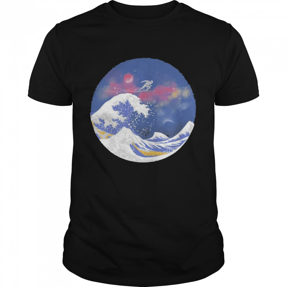 Original surfing The Great Wave Marvel Comics Silver Surfer T-Shirt