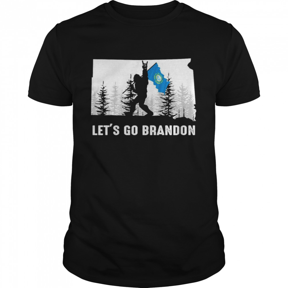 South Dakota America Bigfoot Let’s Go Brandon  Classic Men's T-shirt