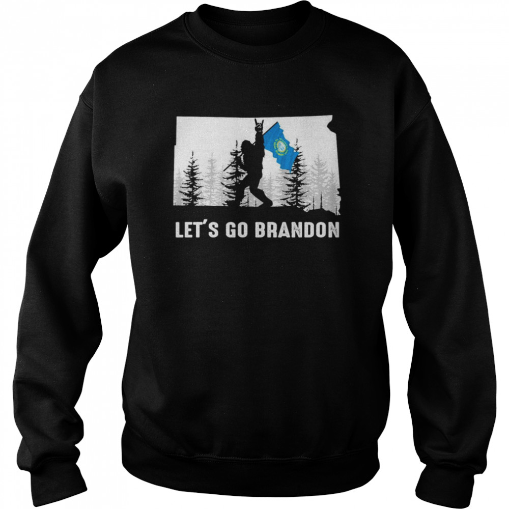 South Dakota America Bigfoot Let’s Go Brandon  Unisex Sweatshirt