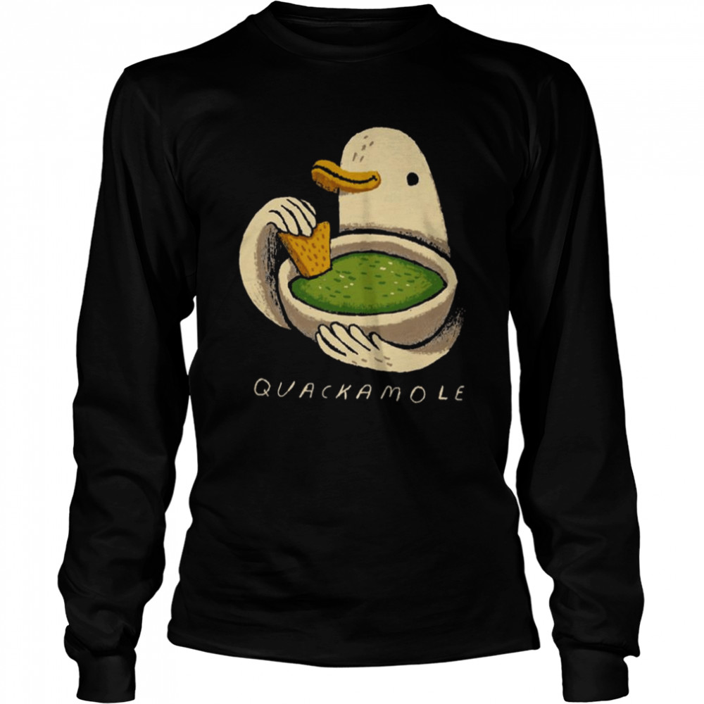 Quacamole Animal Lovers Duck shirt Long Sleeved T-shirt