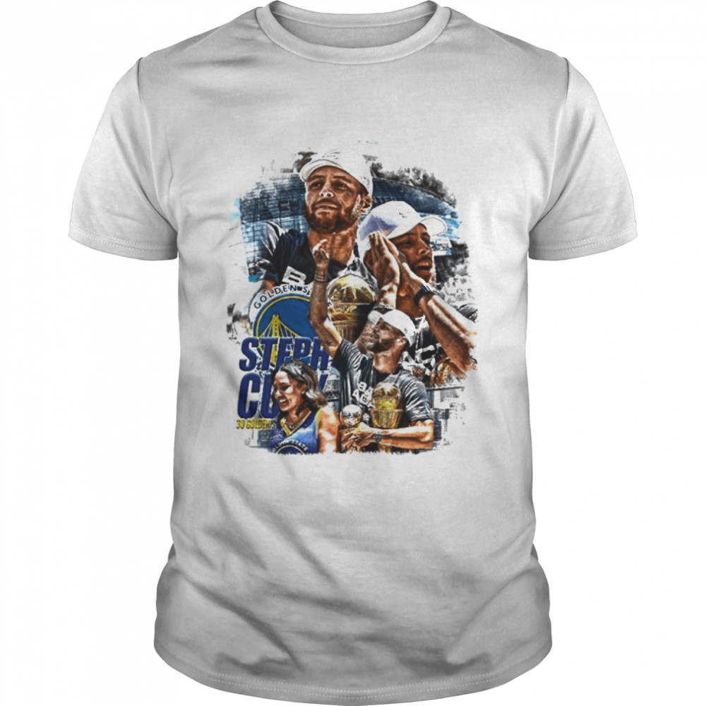 Steph Curry Night Night Golden State Warriors 30 Golden shirt Classic Men's T-shirt