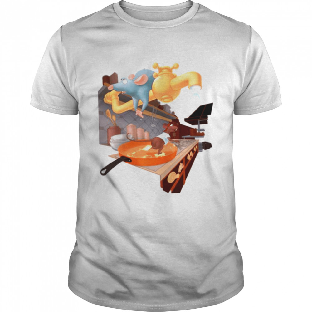 Two Of A Kind Ratatouille Pixar Cartoon shirt Classic Men's T-shirt