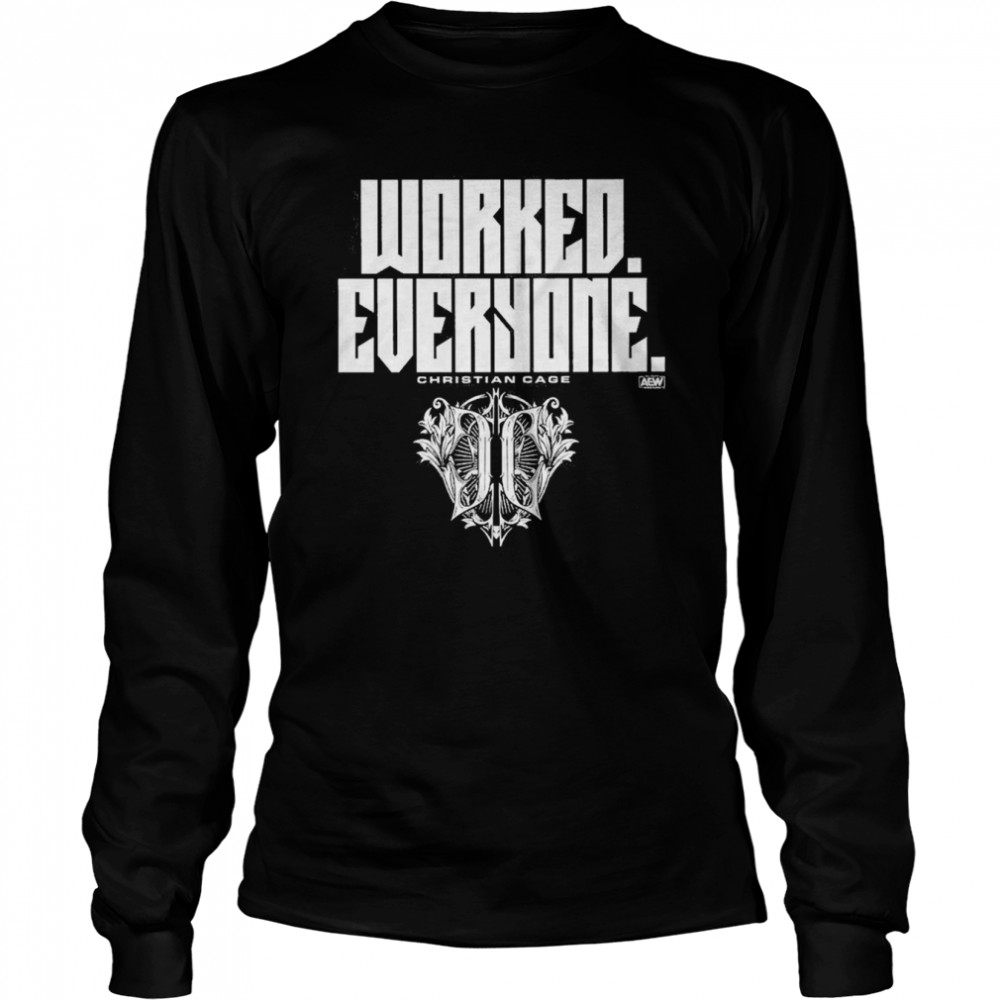 Worked Everyone Christian Cage  Long Sleeved T-shirt