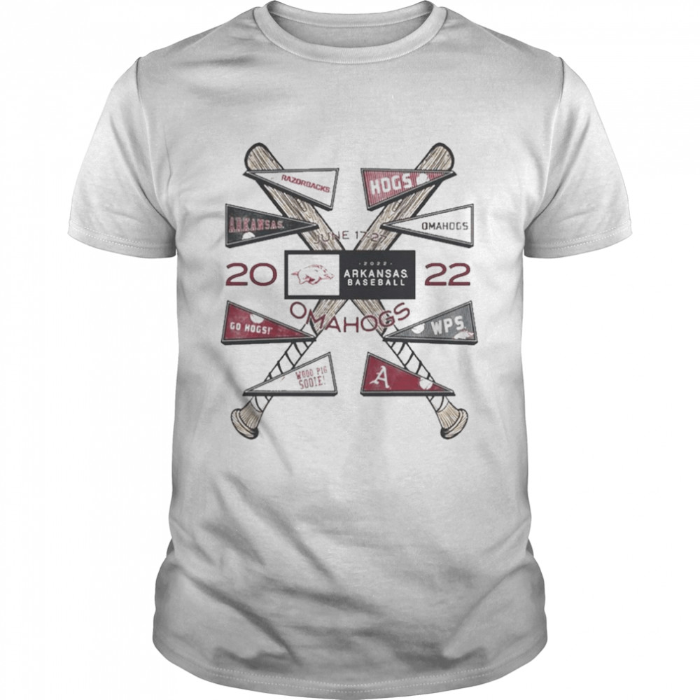 Arkansas Baseball Pennant 2022 CWS Shirt