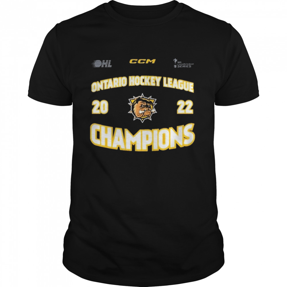 2022 Hamilton Bulldogs OHL Champions Shirt
