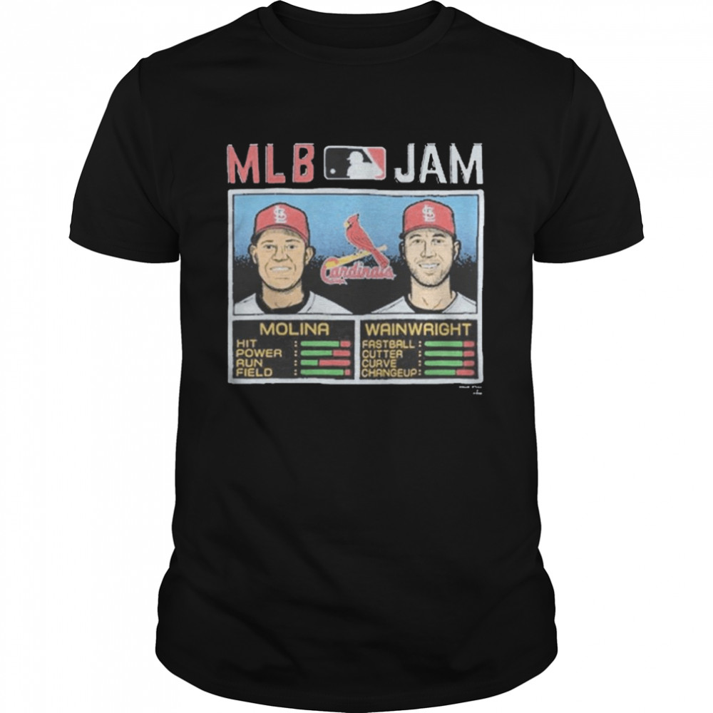 MLB Jam St louis Cardinals Molina and Wainwright shirt