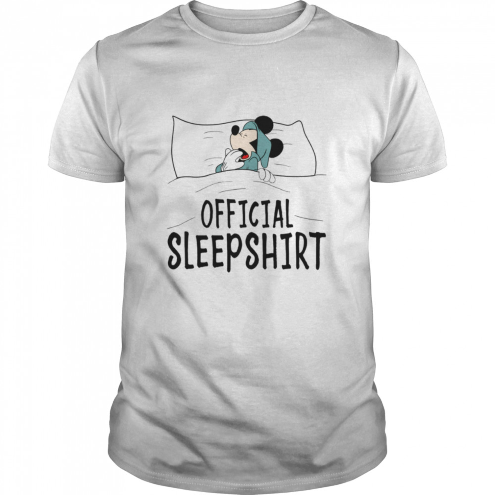 Sleeping Disney Mickey Mouse shirt