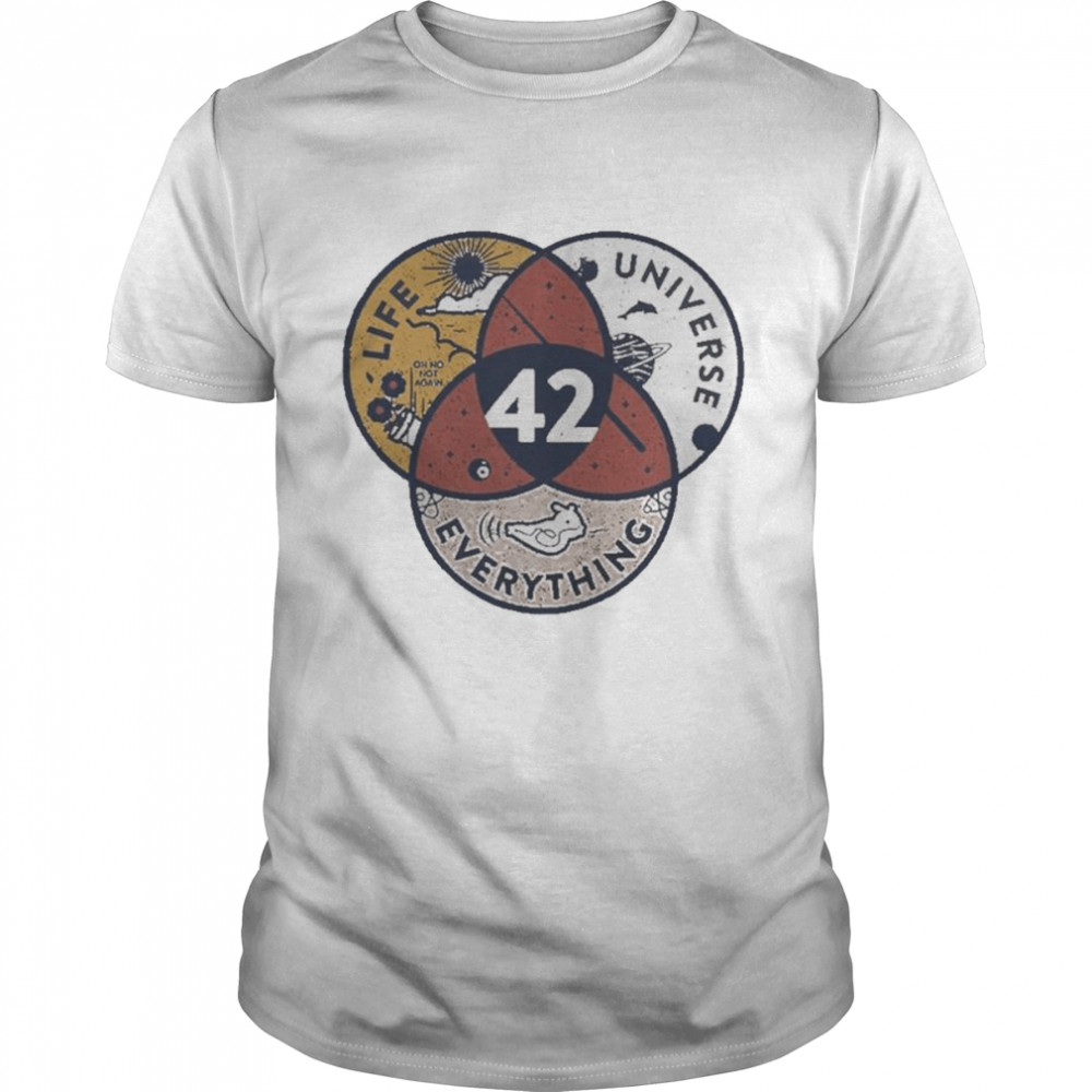 The Answer To Life Universe Everything 42 Science Shirt