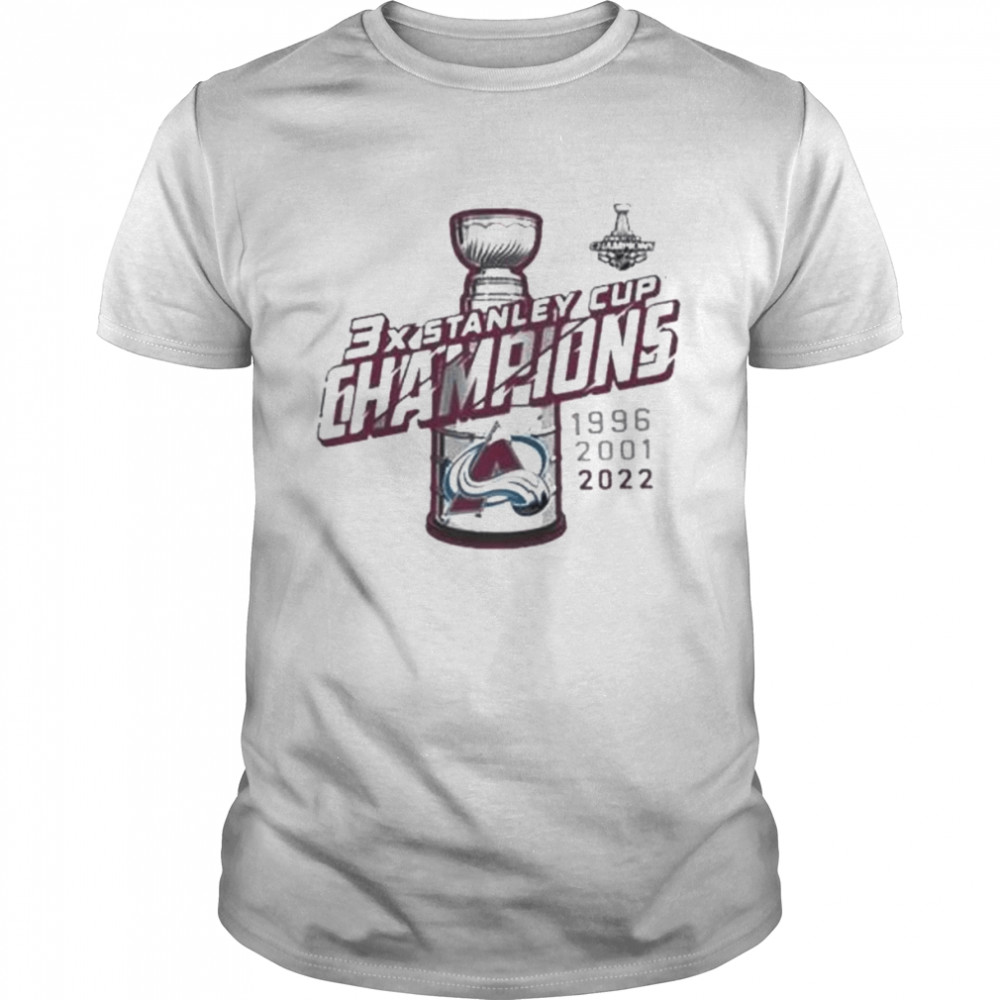 Colorado avalanche 3x nhl stanley cup champions shirt Classic Men's T-shirt