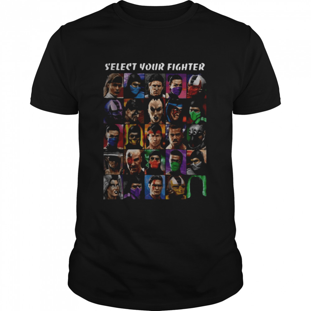 Mortal Kombat select your fighter shirt