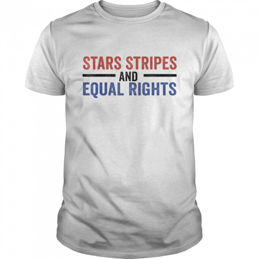 Stars Stripes And Equal Rights 2022  Classic Men's T-shirt