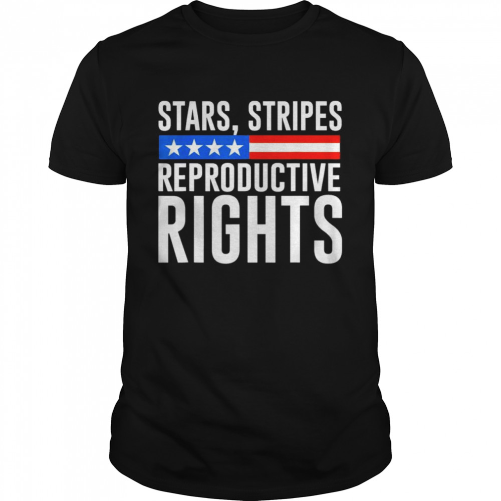 Stars Stripes Reproductive Rights Flag  Classic Men's T-shirt
