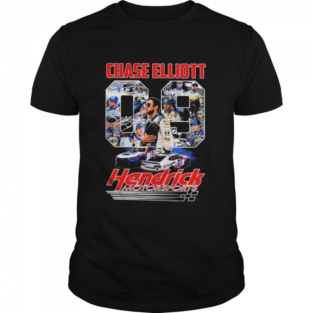 09 Chase Elliott Hendrick Motorsports Signatures  Classic Men's T-shirt