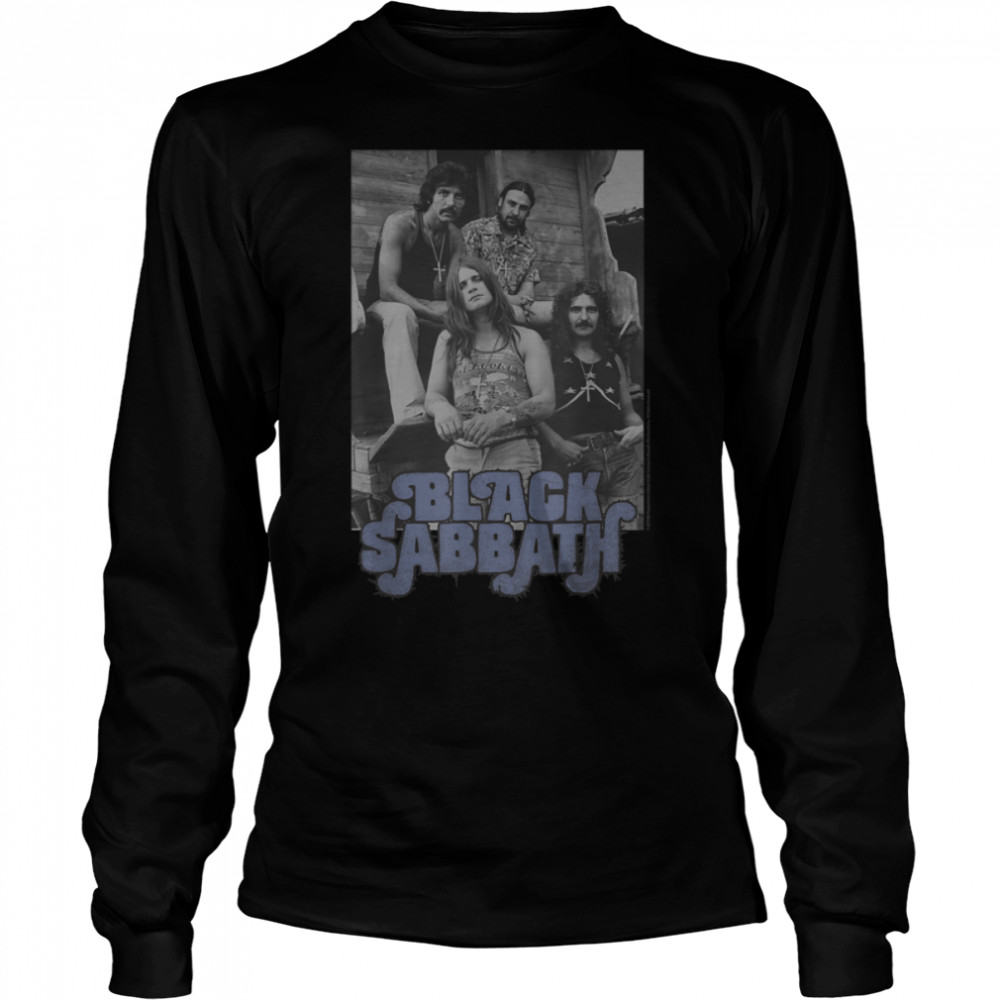 Black Sabbath Official B&W Band Photo T- B07TT8BFTS Long Sleeved T-shirt