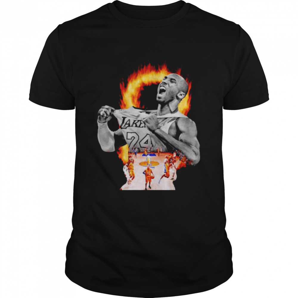 Kobe Bryant On Fire  Classic Men's T-shirt