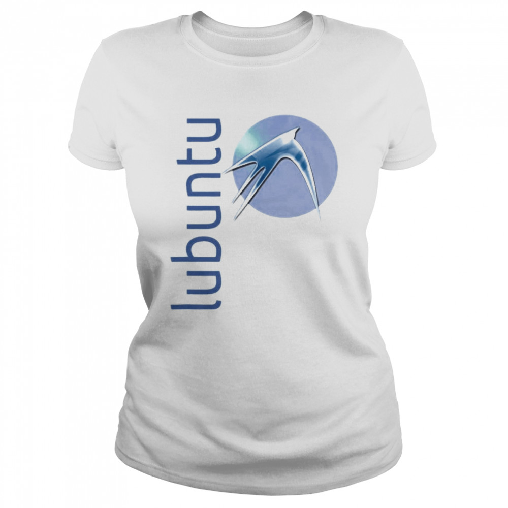 Lubuntu Linux W Big Colorful Logo Opensource Os  Classic Women's T-shirt