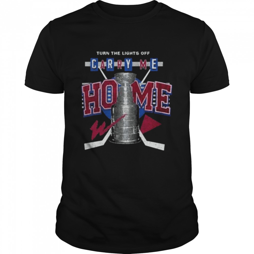 Nhl 2022 stanley cup champions colorado avalanche champions turn the lights off carry me home shirt Classic Men's T-shirt