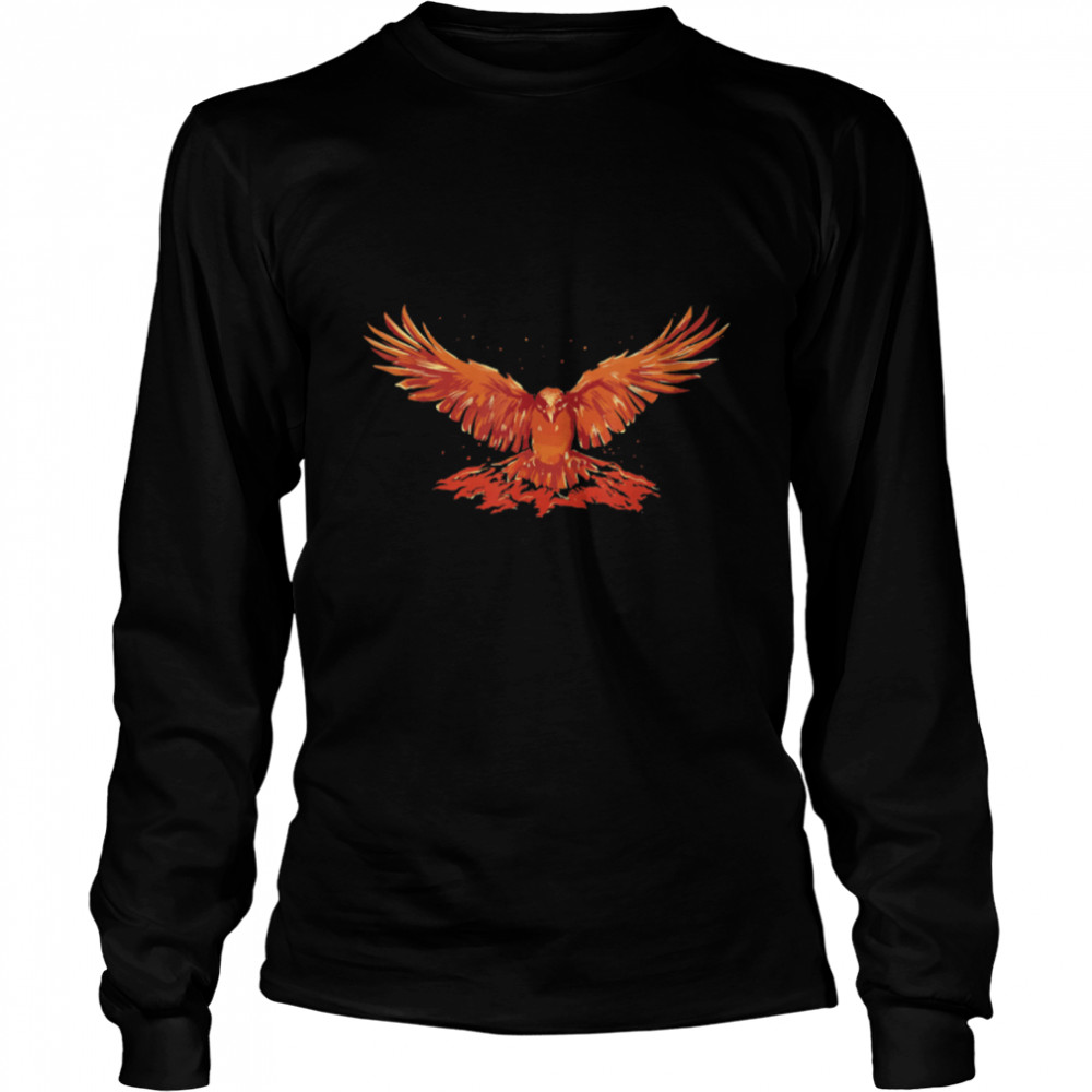 Phoenix Ashes Rejuvenation Firebird Symbolic Mythical Bird T- B09N1ZJNW9 Long Sleeved T-shirt