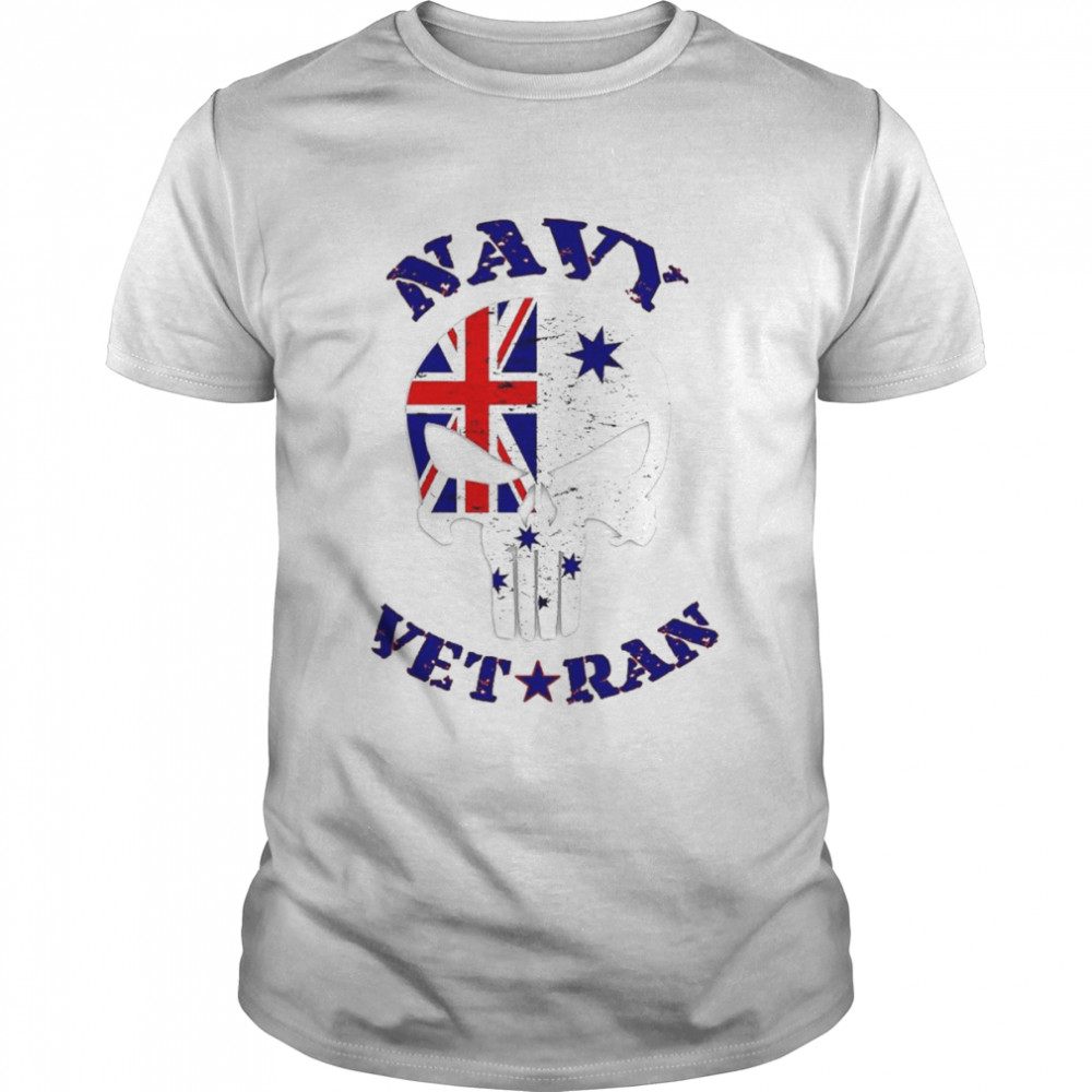 Skull Navy Veteran shirt Classic Men's T-shirt