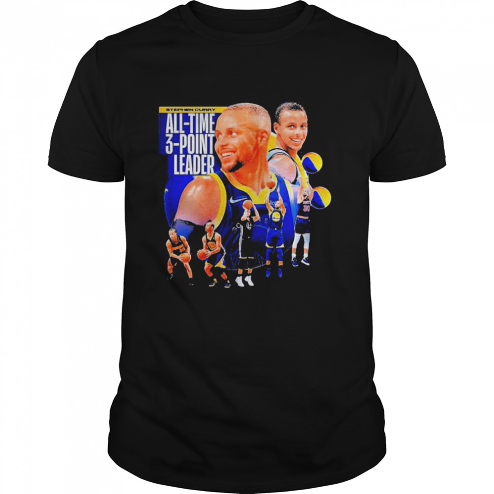 Stephen Curry All-Time 3-Point Leader Golden State Warriors  Classic Men's T-shirt
