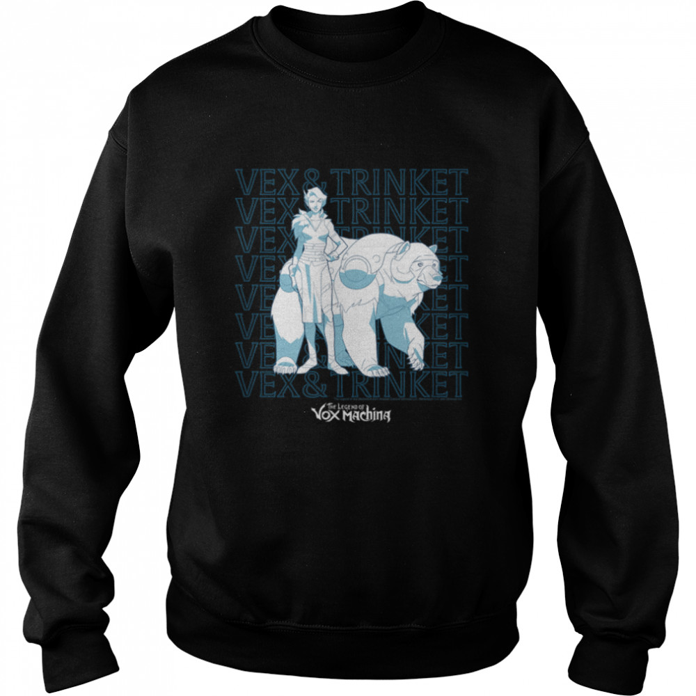 The Legend of Vox Machina Vex and Trinket T- B09S8XVQTZ Unisex Sweatshirt