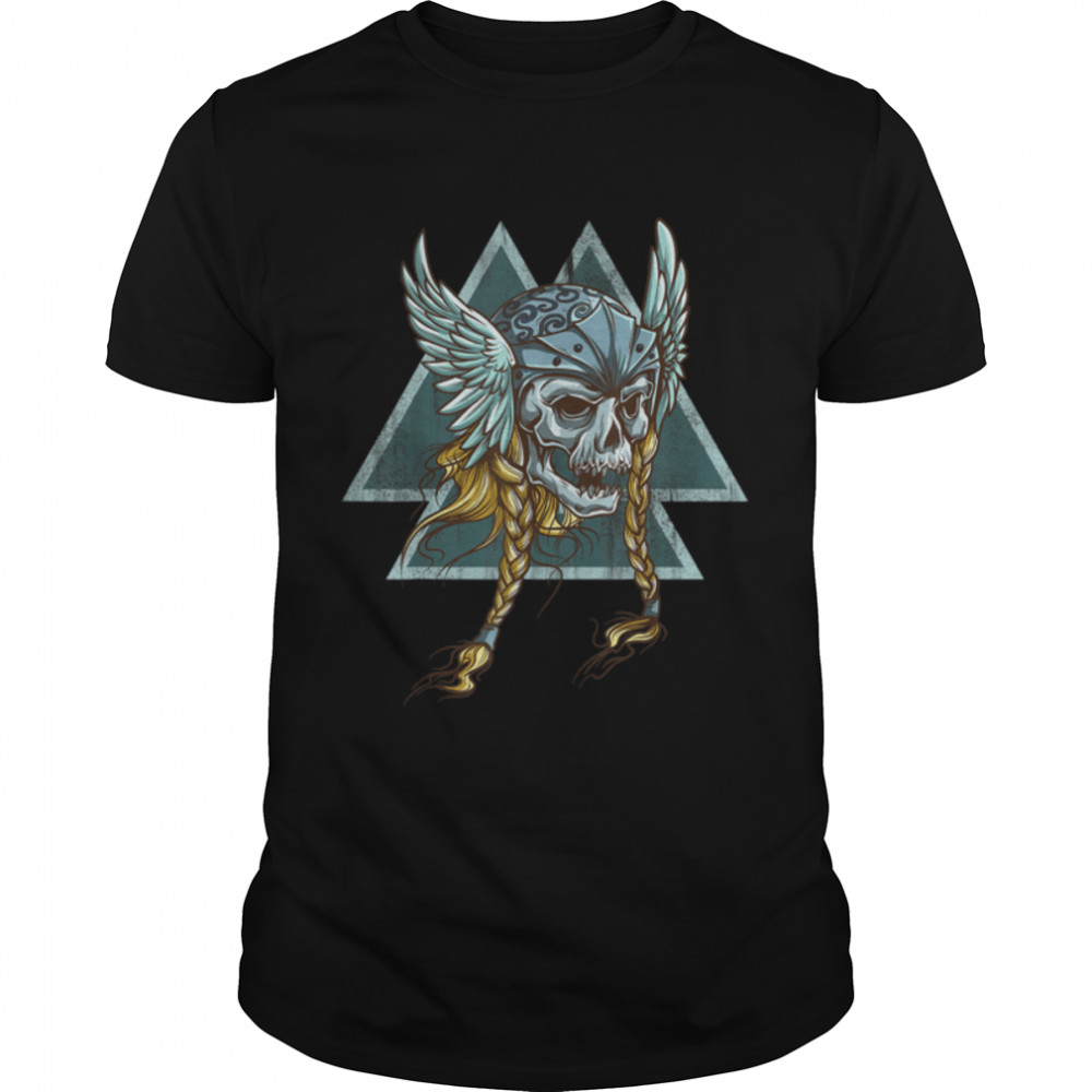 Viking Valkyrie of Valhalla Odin's angel of death t-shirt B07KM9RXM9 Classic Men's T-shirt