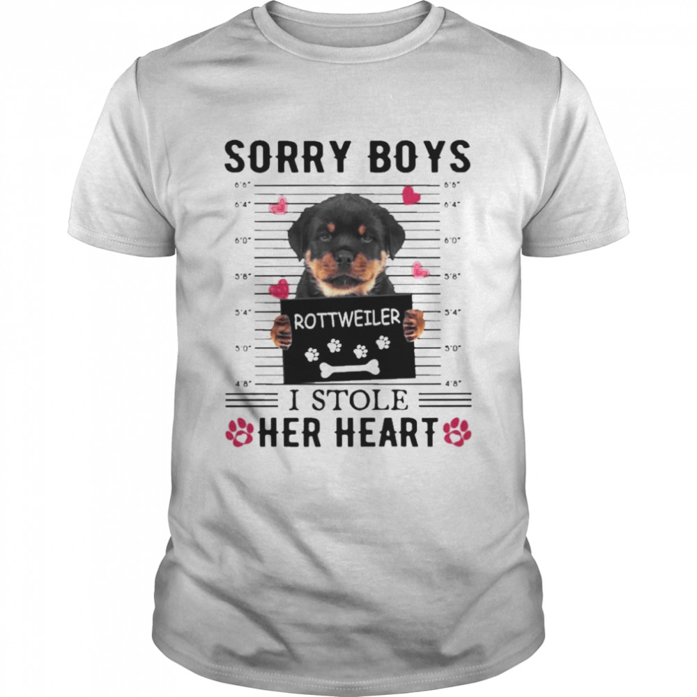 Rottweiler Sorry Boys I Stole Her Heart  Classic Men's T-shirt