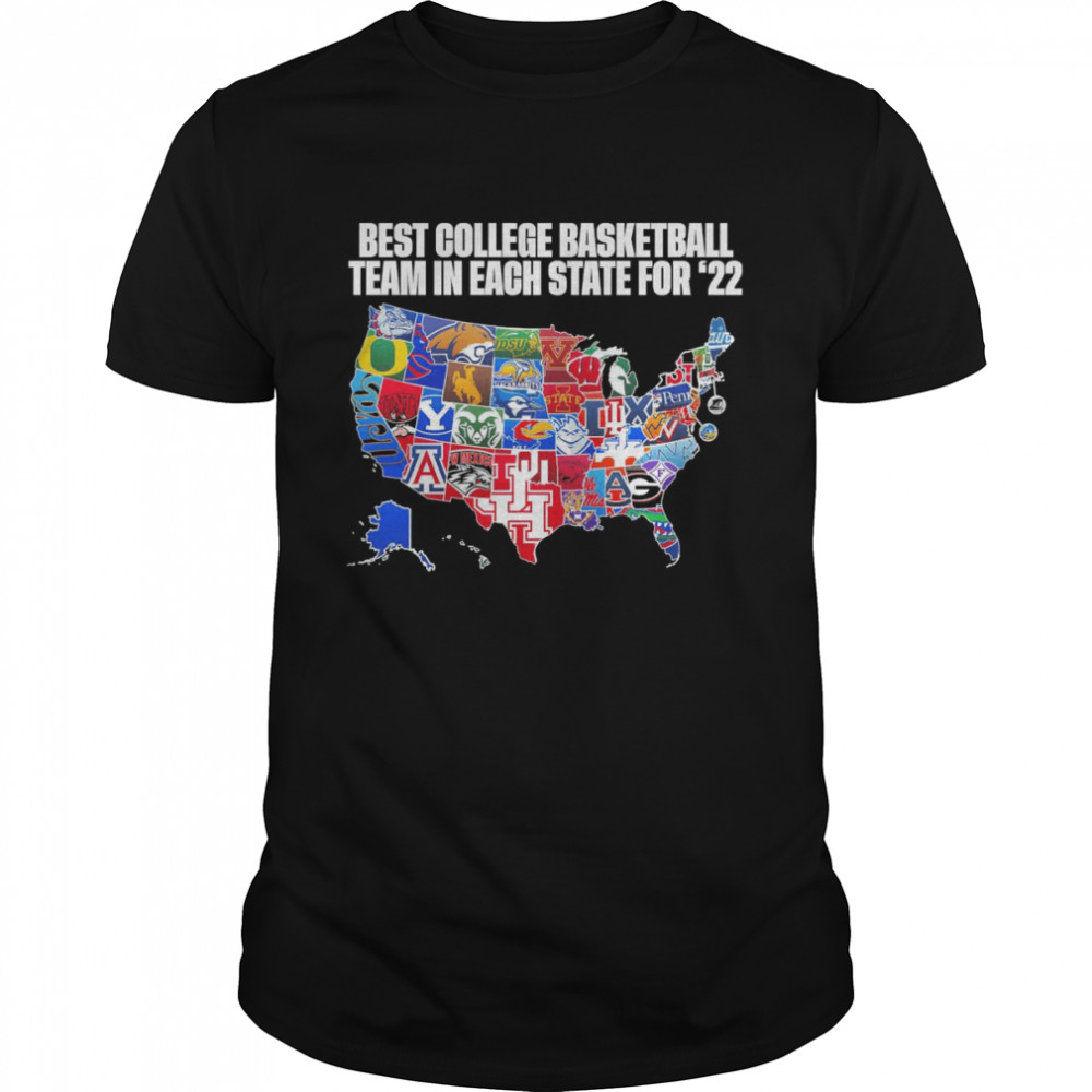 The Best College Basketball Team in Each State For 22  Classic Men's T-shirt