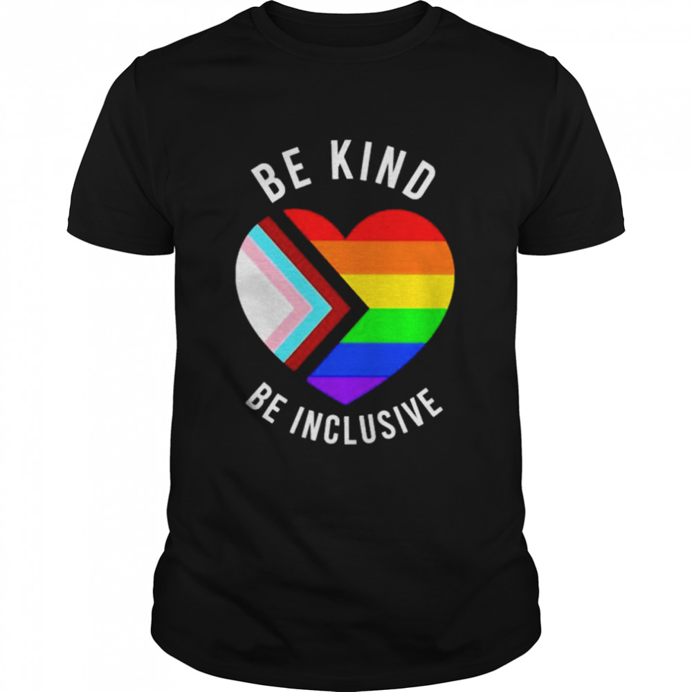 be kind be inclusive LGBT heart shirt Classic Men's T-shirt