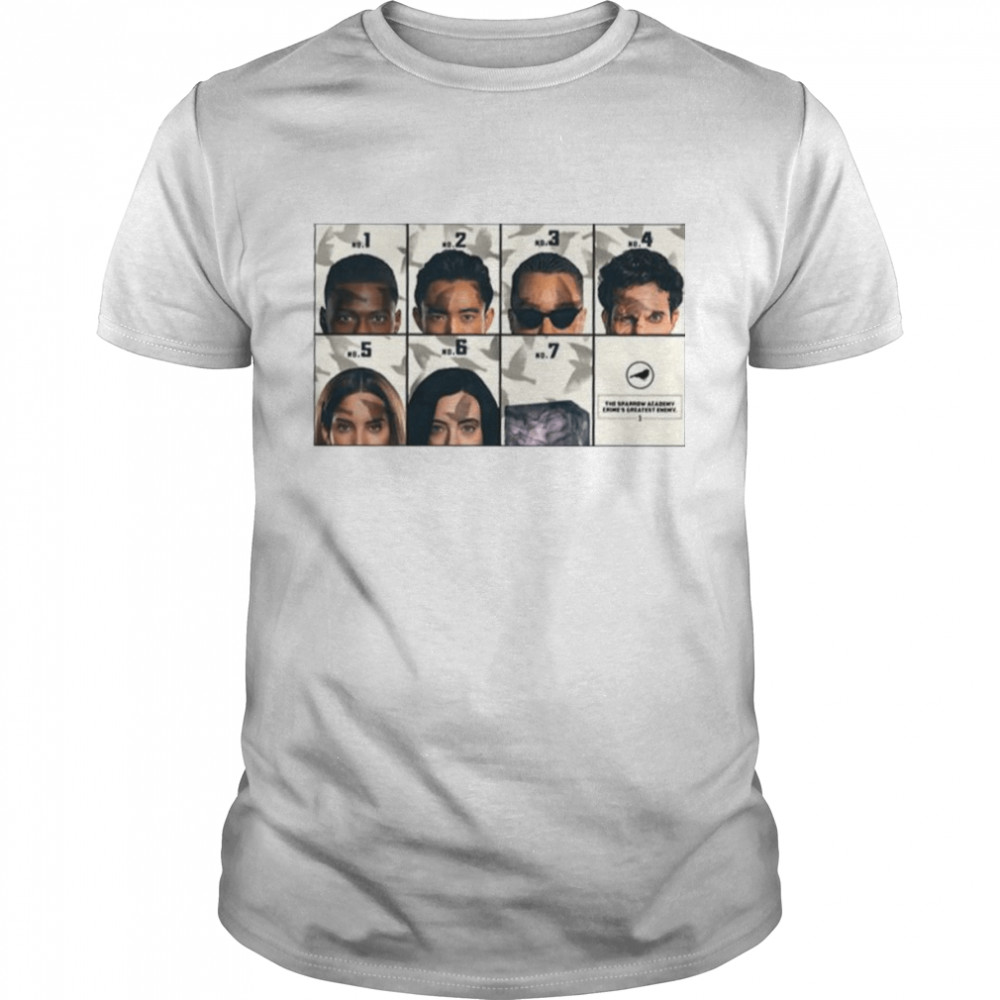 Characters In Umbrella Academy Sparrow Academy shirt