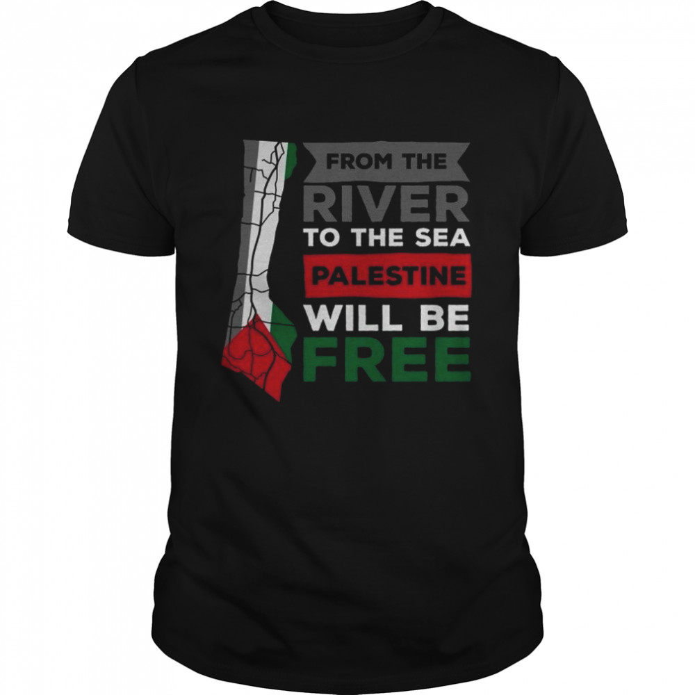 From The River To The Sea Palestine Will Be Free  Classic Men's T-shirt