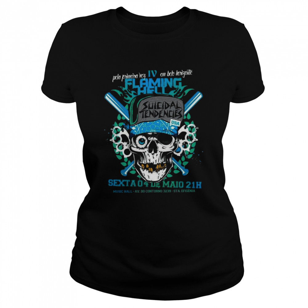 Light Blue Art Suicidal Tendencies Rock Band shirt Classic Women's T-shirt