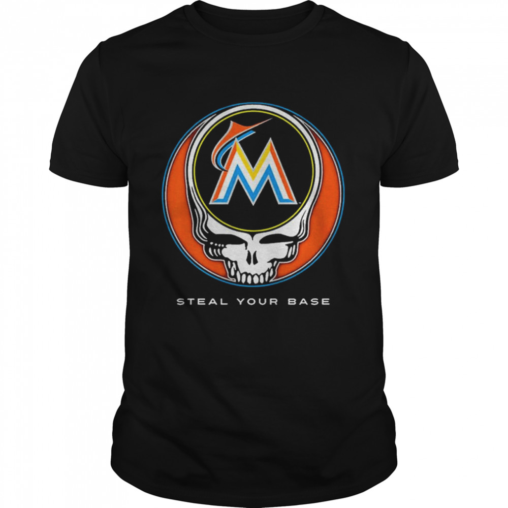Miami Marlins Grateful Dead Steal Your Base Shirt