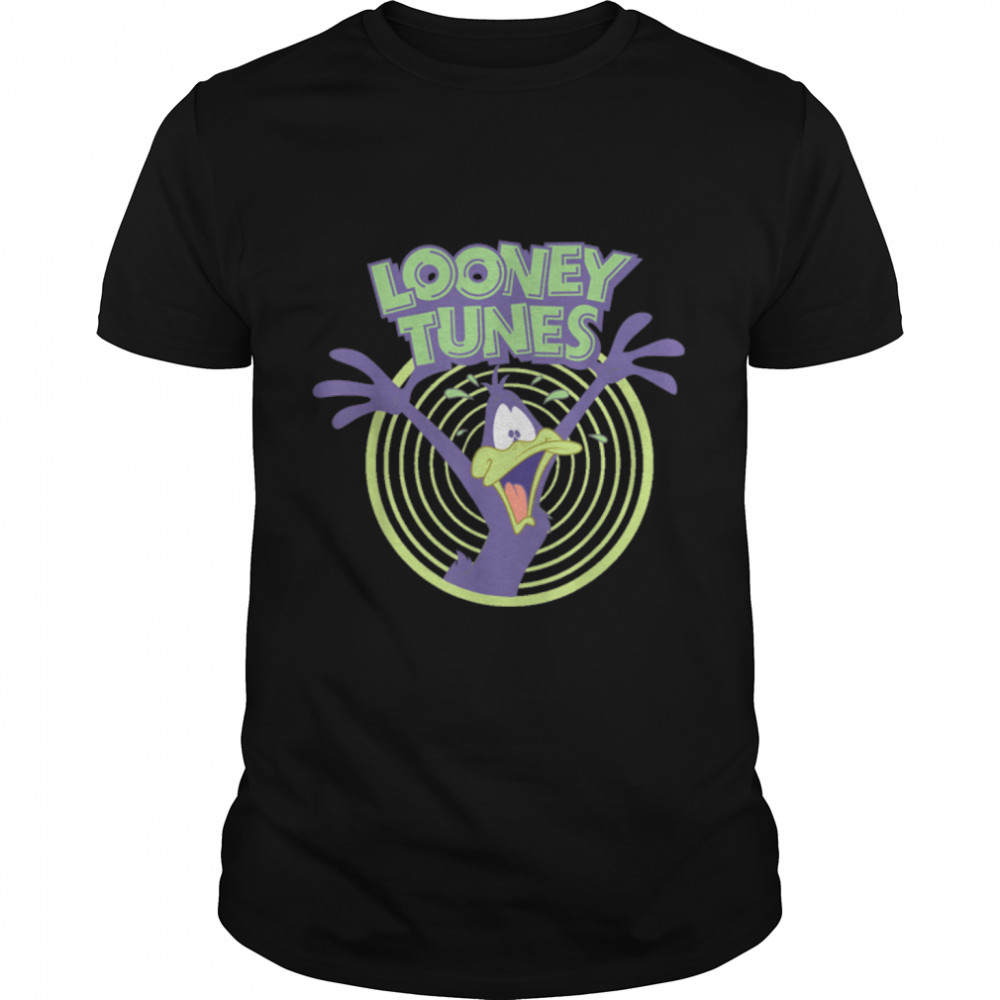 US Looney Tunes Daffy Duck +Logo Crazy 01_H T- B09LJ1TL1C Classic Men's T-shirt