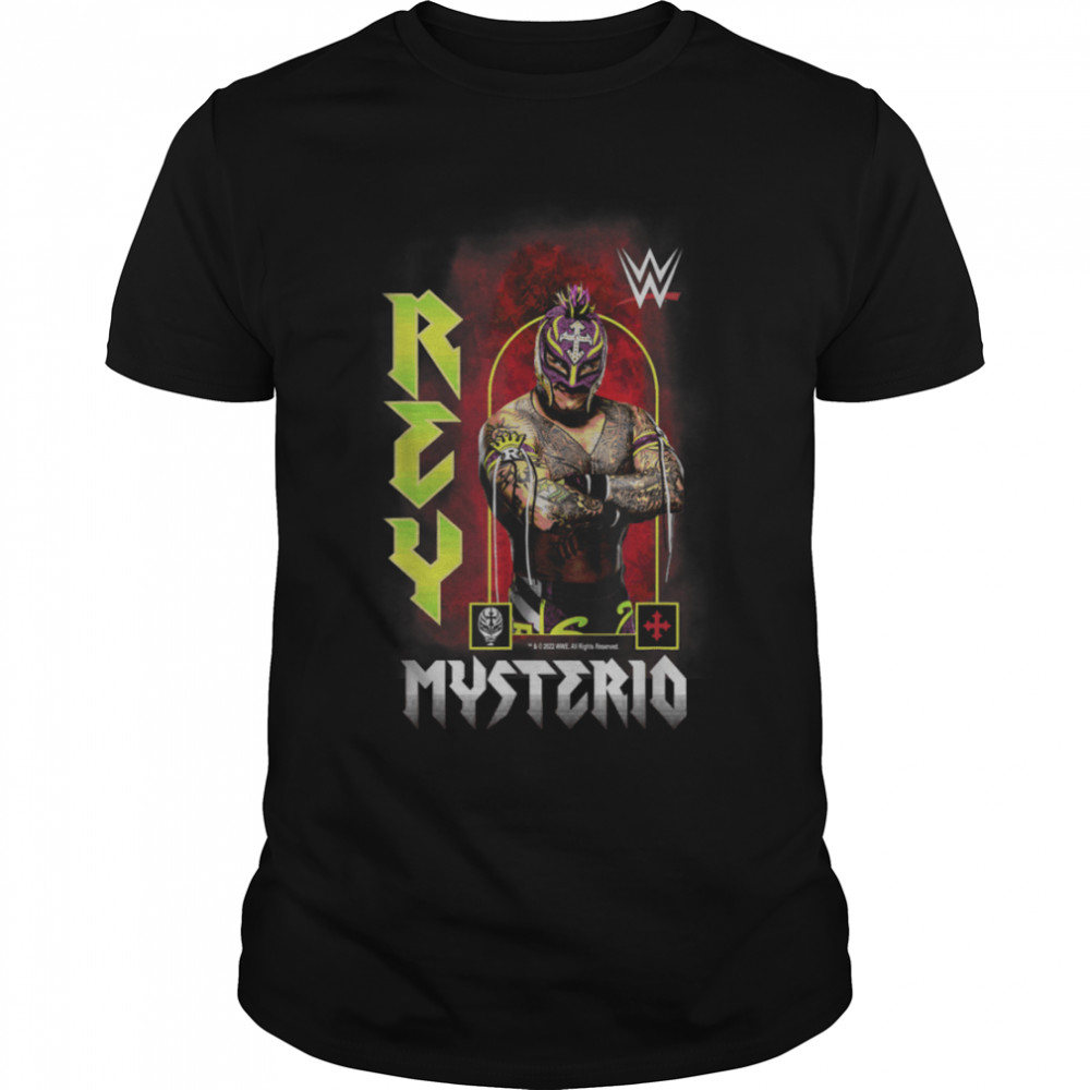 WWE Rey Mysterio Poster T-Shirt B0B2KZ7L7Y