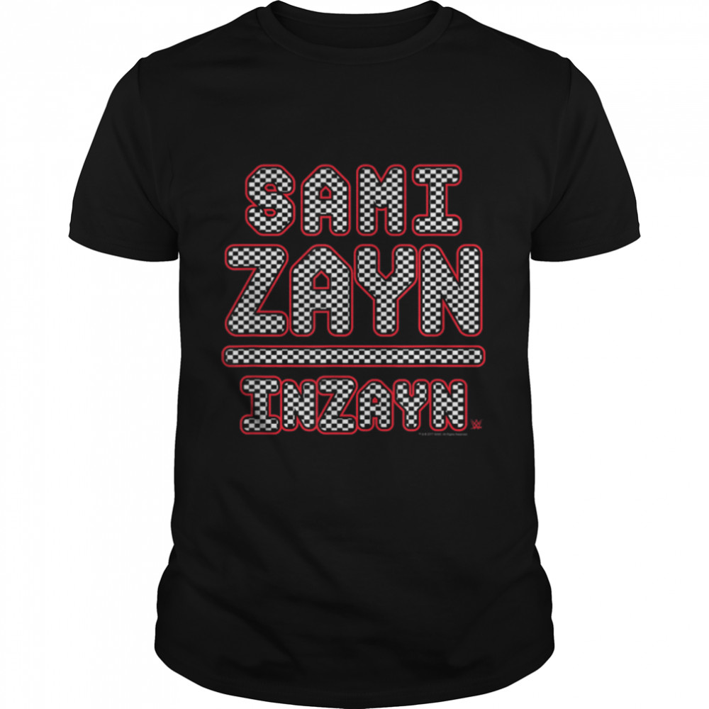 WWE Sami Zayn Let’s Go Checkered Type T-Shirt B07PCRCKJD