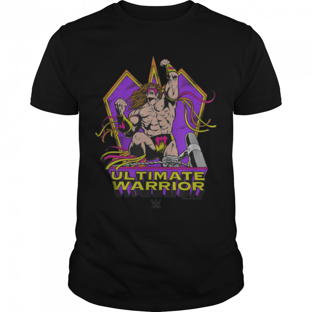 WWE Ultimate Warrior Comic Poster T- B0B4YTFP8Y Classic Men's T-shirt